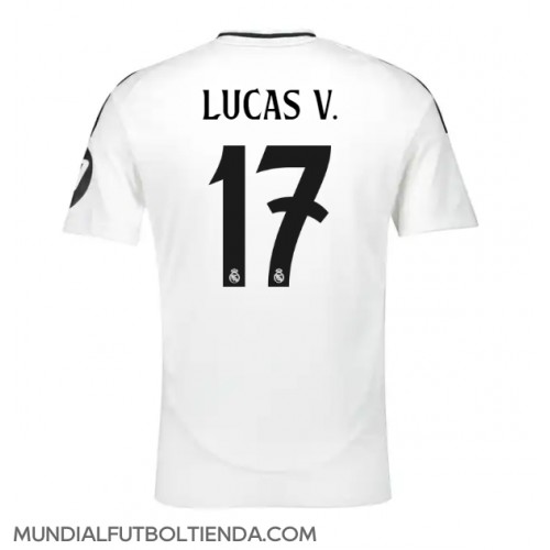 Camiseta Real Madrid Lucas Vazquez #17 Primera Equipación Replica 2024-25 mangas cortas